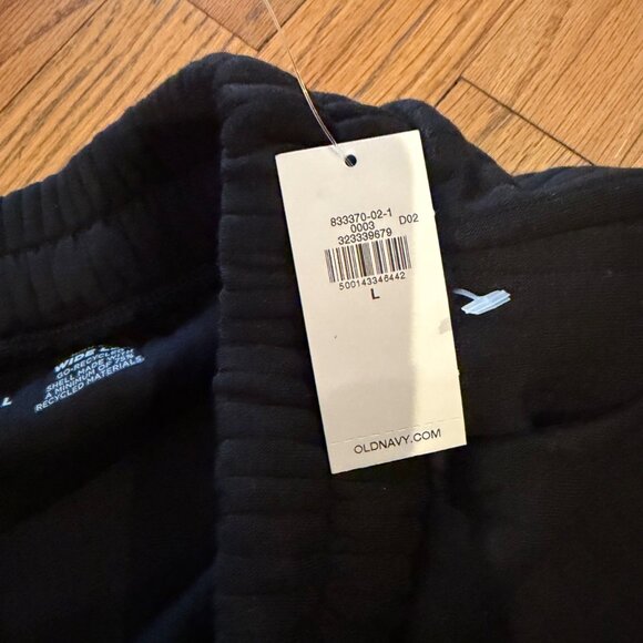 OLD NAVY ACTIVE BOUNCE FLEECE BLACK WIDE LEG PANTS NEW LARGE HIGH RISE SOFT - Picture 8 of 10